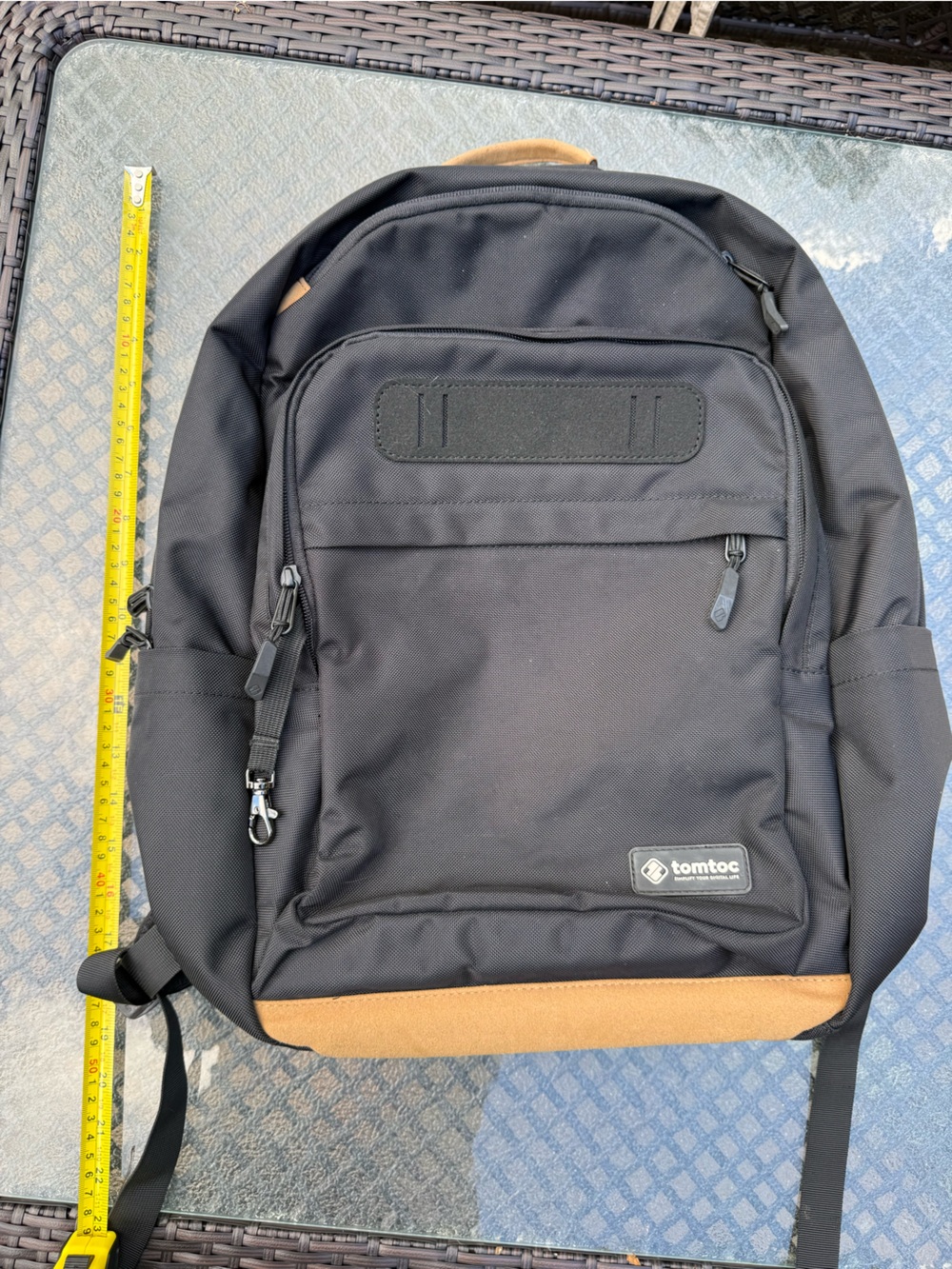 Contigo Black Backpack with Tan Accent